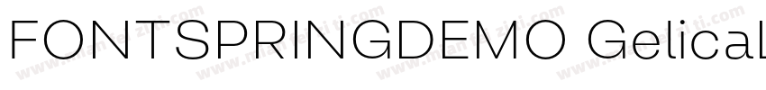 FONTSPRINGDEMO GelicaLtLightItalic字体转换
